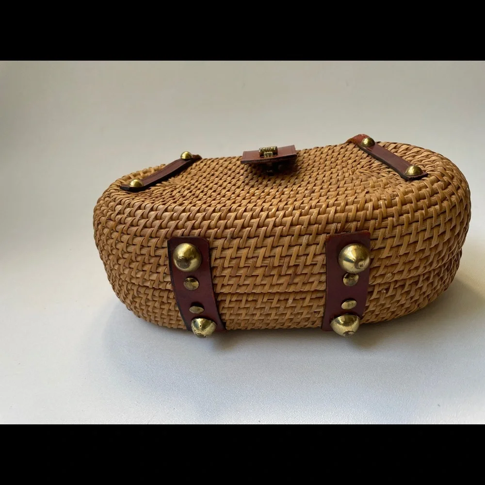 ๐HP๐ Vintage Boho Wicker Bag Clutch - Picture 7 of 9